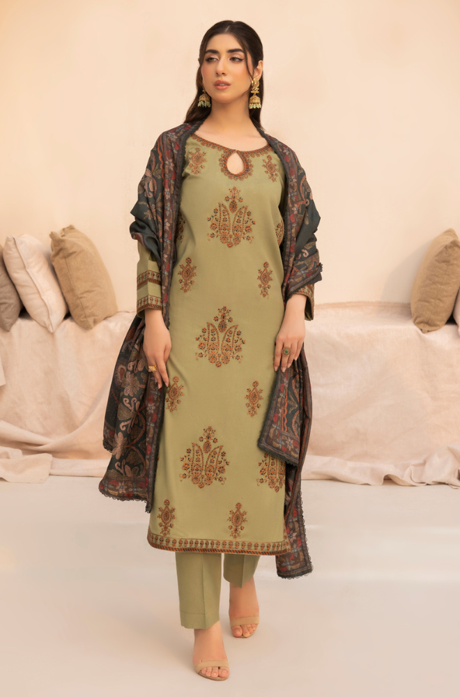 Mohagni D # 121 - 01 | 3PC Luxury Lawn | Monark Print Dupatta