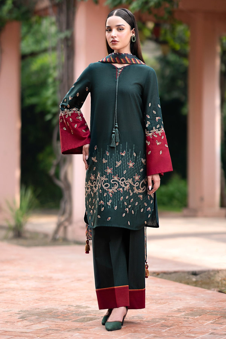 Jazmin D # 21 -01 | 3PC Luxury Lawn | Jacquard Monar Printed Dupatta