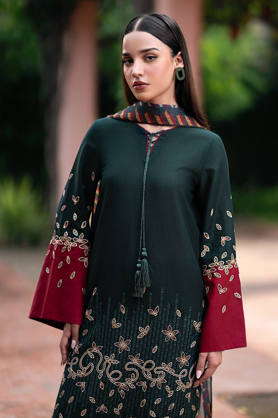 Jazmin D # 21 -01 | 3PC Luxury Lawn | Jacquard Monar Printed Dupatta