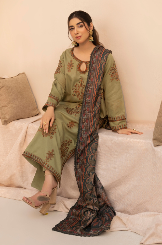 Mohagni D # 121 - 01 | 3PC Luxury Lawn | Monark Print Dupatta