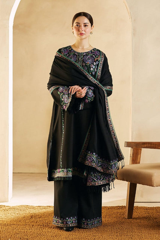 Zara Shahjahan D # 128 -01 | 3PC Luxury Lawn | Bamber Chiffon Embroidered Dupatta