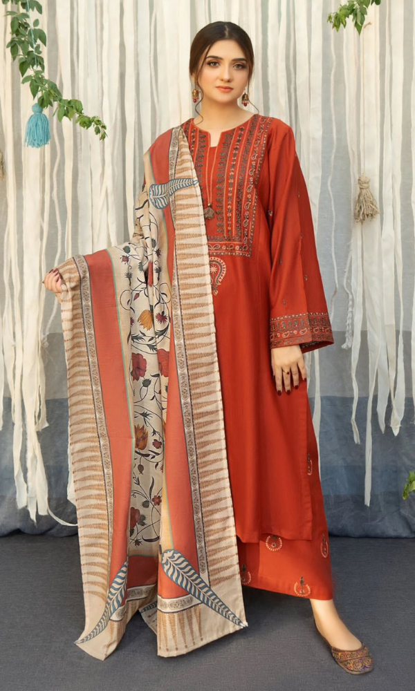 Urge D # 20 -01 | 3PC Luxury Lawn | Jacquard Monar Printed Dupatta