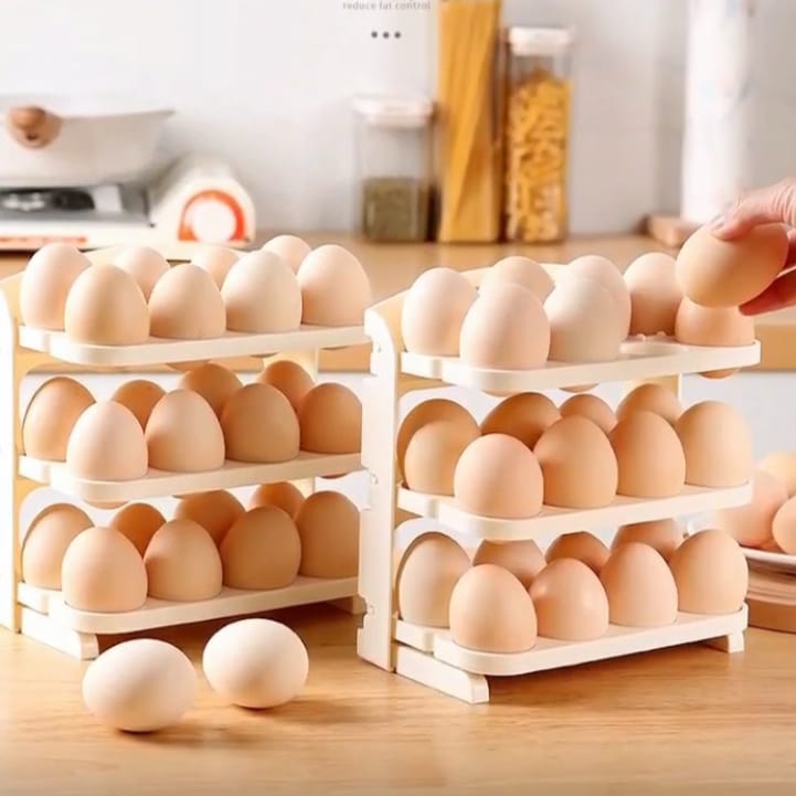 24 grid foldable egg storage organizer