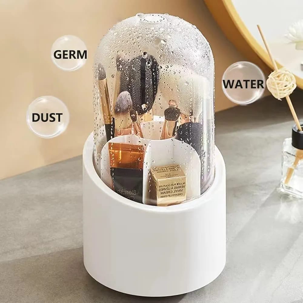 360 rotary make up brush organizer