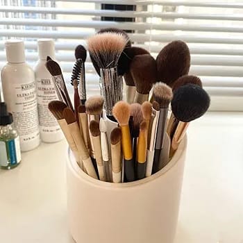 360 rotary make up brush organizer