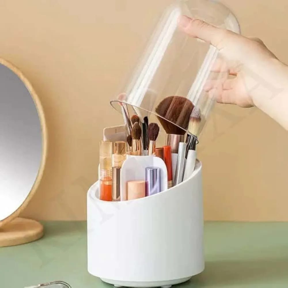 360 rotary make up brush organizer