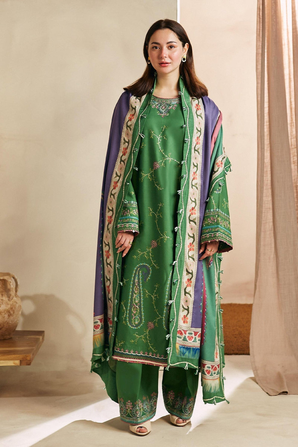 Coco By Zara Shahjahan D # 116 - 01 | 3PC Luxury Lawn | Monark Print Dupatta