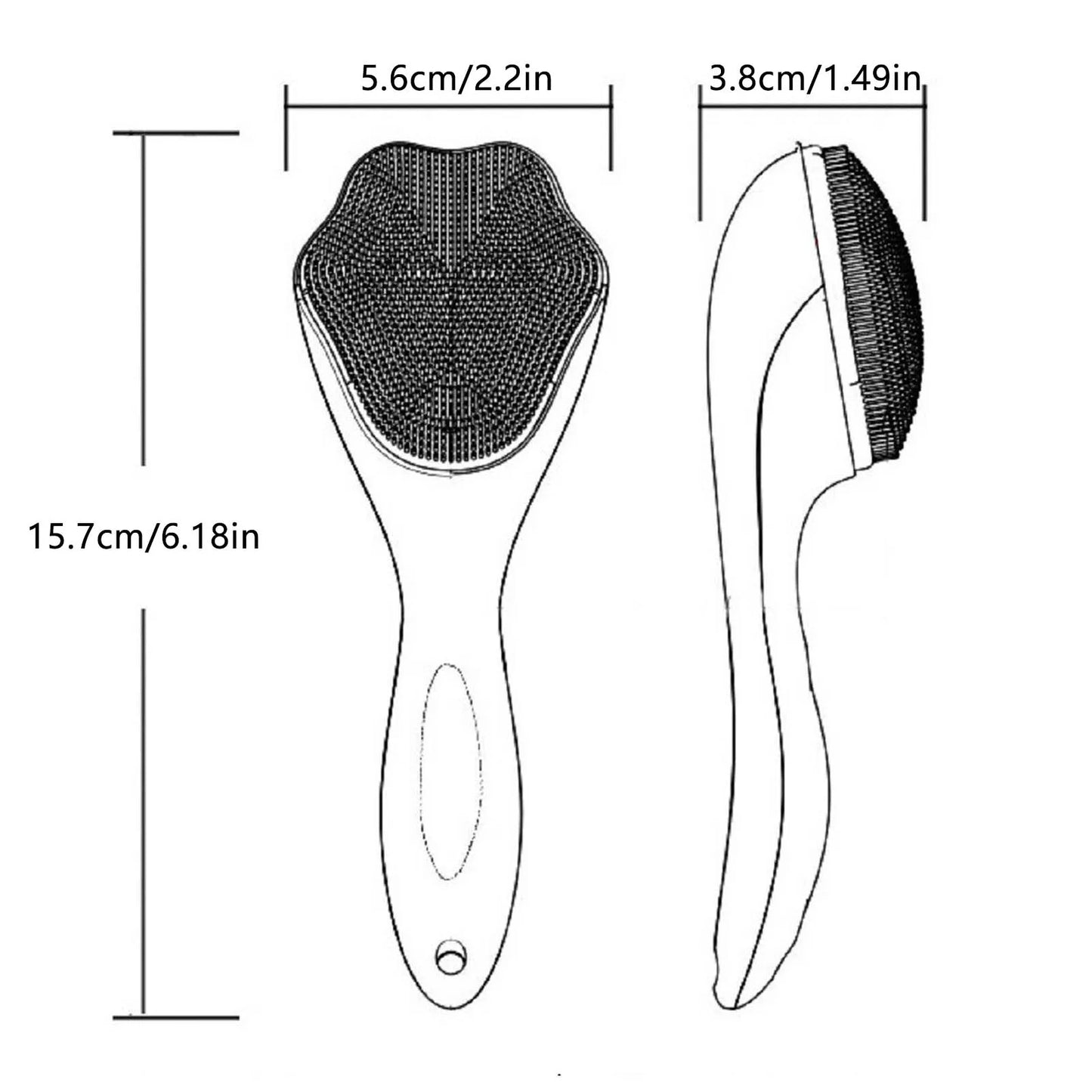 Cat Claw Shape Skin Care Brush Exfoliating Facial Cleansing Face Scrub Nose Clean Brush Silicone Double-Sided Skin Care Tool