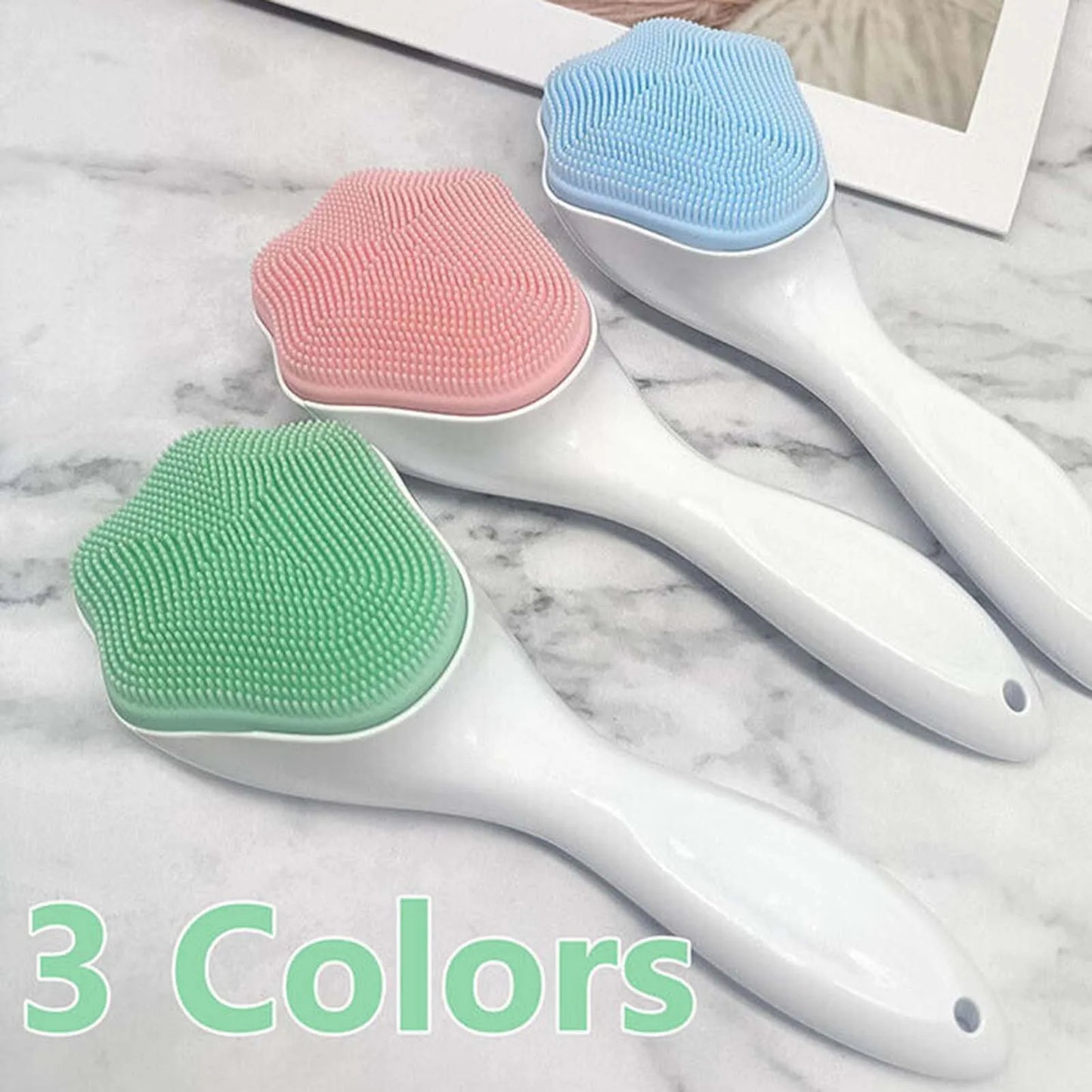 Cat Claw Shape Skin Care Brush Exfoliating Facial Cleansing Face Scrub Nose Clean Brush Silicone Double-Sided Skin Care Tool